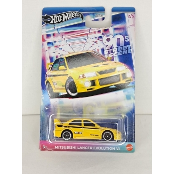 Hot Wheels 1:64 90's Street Scene - Mitsubishi Lancer Evolution VI yellow